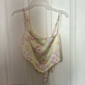 forever 21 floral tie top